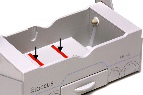 Cuba Eletroforese Horizontal - LCH 7X8 Tiras de identificação dos poços